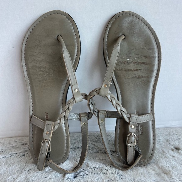 Rock & Candy Braided Strap Gray Sandals Women Size 7 - Picture 12 of 12
